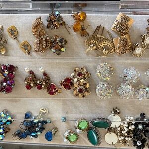 Curated Collection of Over 100 Pieces of Vintage Costume Jewelry